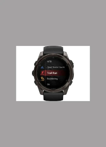 Спортивные часы Fenix 8 51mm AMOLED Sapphire Carbon Gray DLC Titanium w. Black/Pebble Gray S. Band (010-02905-20/21) Garmin (330143021)