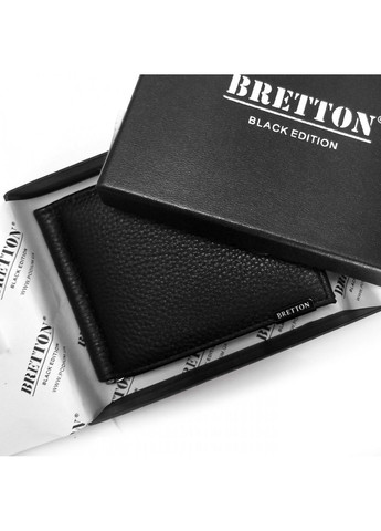 Чоловічий шкіряний затискач для купюр BE 163-33 black Bretton (301196840)