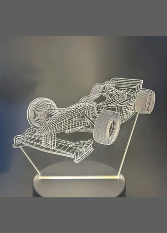 3D LED ночник «Гонический болид» – стильный светильник для настоящих фанатов скорости No Brand (350349751)