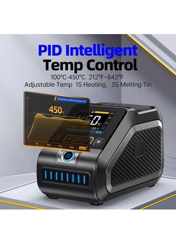 DWS-200 Паяльна станція, комплектація F210 максимальна з 3-ма жалами Fnirsi (372122484)