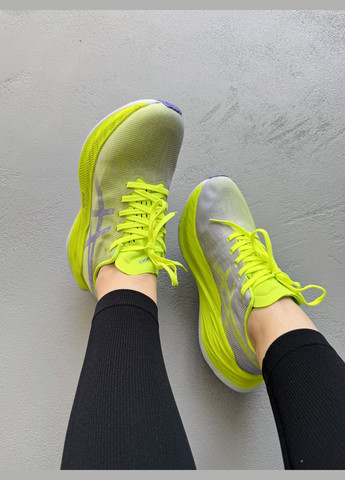 Кроссовки женские и мужские Asics Superblast Neon Green | Асикс Супербласт кислотно-зеленые No Brand кислотно-зеленые демисезоны (341551514)