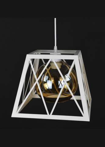 Люстра підвісна LOFT на 1 лампочку 27971 Білий 30-110х29х29 см. Sunnysky (364499737)