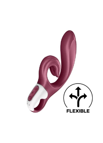 Вібратор-кролик Love Me, 22 см (бордовий) Satisfyer (374627083)