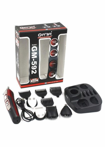 Универсальный мультитриммер стайлер бритва Barber черный (1756374588) Gemei GM-592 (330120677)
