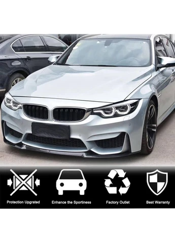Накладка на передний бампер Lip V8 (для F80, Карбон) для 3 серия F-30/31/34 2012-2019 гг BMW (389786331)