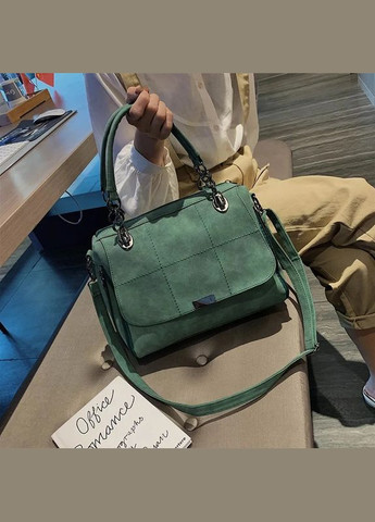 Сумка женская через плечо замшевая Vintara Green Italian Bags (291120054)