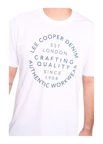 Біла футболка чоловіча Lee Cooper