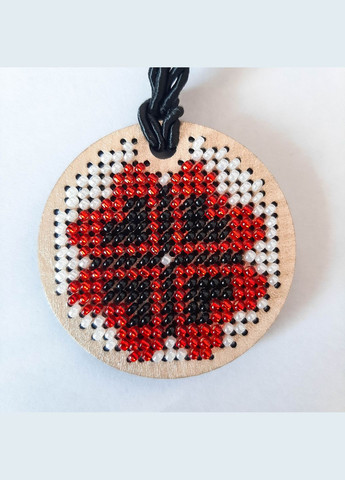 Кулон жіночий вишитий бісером прикраса ручної роботи Українські автентичні орнаменти обереги No Brand Українські орнаменти (306076515)