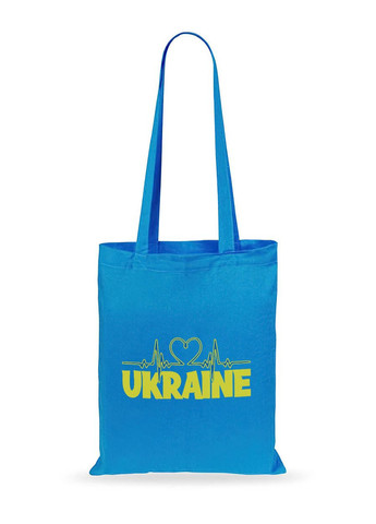 Торба шопер з принтом патріотична UKRAINE PULSE (0119-SP-LBL) (38770) Modno (276965136)