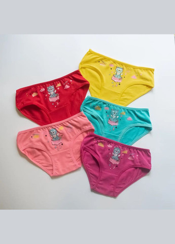Трусики для дівчаток, бавовняні — набір із 5 штук Nicoletta Трусики (342119798)
