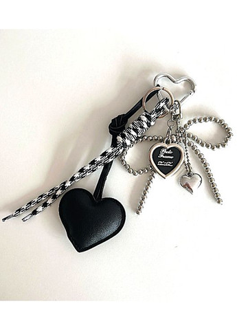 Брелок - підвіска для сумки, ключів, телефону Чорна No Brand (361971483)