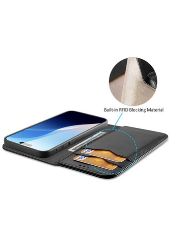 Чохол-книжка Hivo для iPhone 16 (6.1") Black Dux Ducis (330781651)