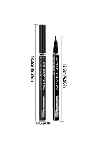 Кольорова водостійка рідка підводка-олівець для очей довготривала не розмазується рожевий #6 LuxAurum320 No Brand (348781668)