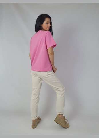 Футболка женская базовая плотная с велюр эффектом органический хлопок JUGO Venice - (297647818)