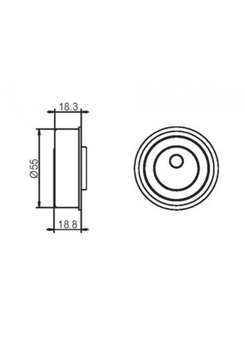 Ролик натяжний HYUNDAI/KIA/MITSUBISHI (вир-во ) GT90700 GMB (345759205)