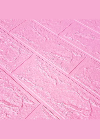 Самоклеюча декоративна 3D панель під рожеву цеглу в рулоні 3080x700x3мм 3D Loft (298400533)