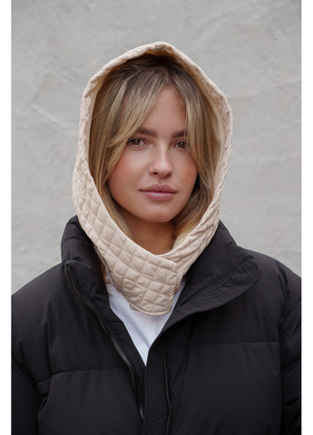 Тепла Шапка Капюшон Капор На Флісі В Велику Клітинку Jesica Without (364670530)