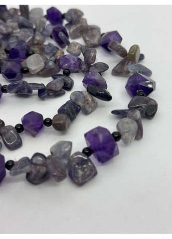 Намисто з іоліту та аметисту 46 см Фіолетовий No Brand (363829891)