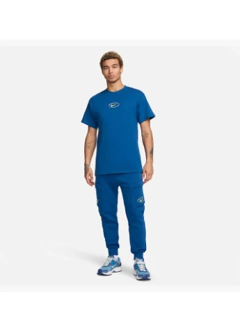 Комбінована футболка sportweat (синя) hj3969-476 Nike