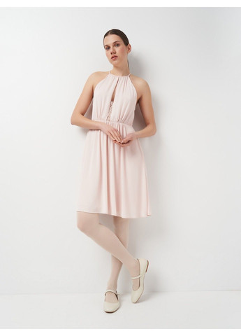 Рожева кежуал сукня H&M однотонна