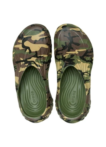 Зеленые кроксы эхо echo watercolor marbled Crocs