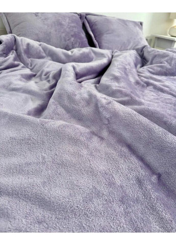 Постельное белье плюшевое семейное Home 20835 160х215х2 см лавандовое DUSHKA (327790736)