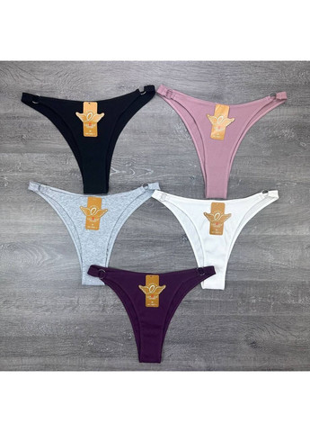 Жіночі бавовняні трусики в танга рубчик Lavolle (356509172)