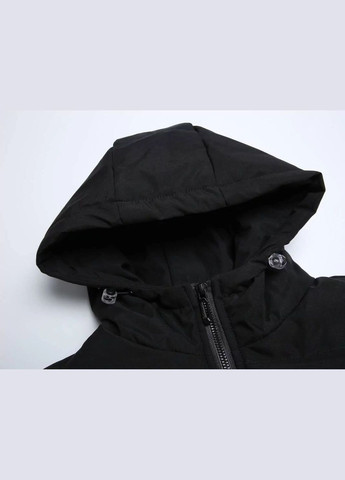 Черная куртка зима,черный с принтом, Glo-Story