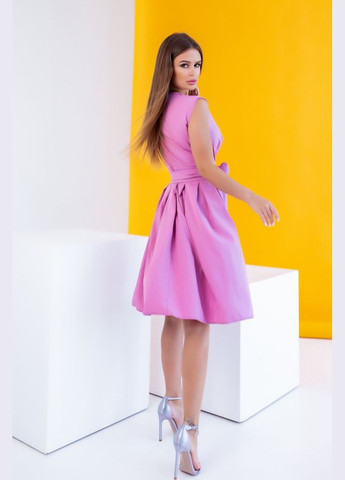 Бузкова сукня 12080 бузкова ISSA PLUS однотонна