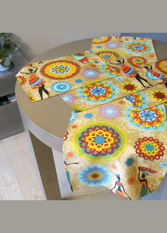 Сервировочный коврик прямоугольный, салфетки на стол под тарелки (набор из 2 салфеток) "Намибия" Maystat (305390487)