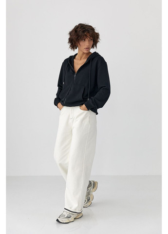 Жіноче худи на блискавці - кремовий колір Lurex (361056889)