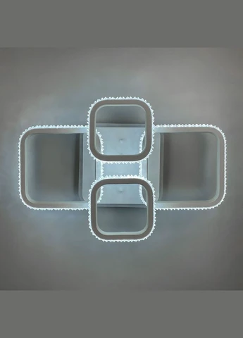 Світлодіодна LED люстра з RGB підсвіткою в білому корпусі LineF (397591600)