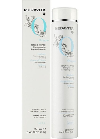 Восстанавливающий шампунь-детокс с активным кислородом Oxygen Detox Shampoo 250ml (1223359-188868) Medavita (368865946)