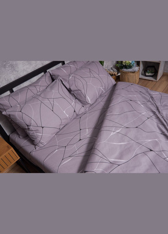 Комплект постельного белья Бязь Gold Люкс двуспальный 175х210 наволочки 4х50х70 (MS-820002761) Moon&Star Graphite (288536078)