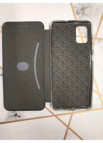 Чохол-книжка чорний з малюнком на Samsung Galaxy A51 (2020) Котик акула (принт 378) CASE CONTROL (360687862)