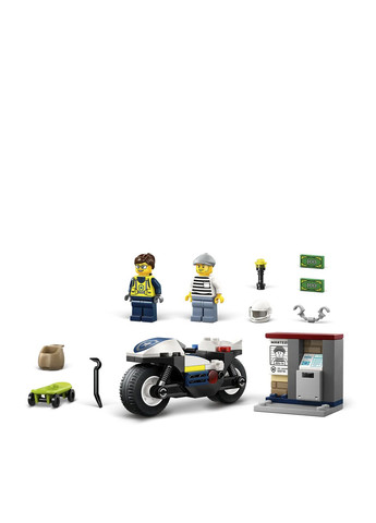 Конструктор City Погоня на полицейском мотоцикле цвет разноцветный CB-00279955 Lego (336146282)