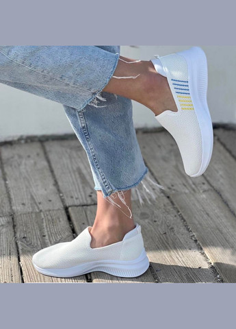 Жіночі білі кросівки. Розмір 38 (24,5см) Fashion білі демісезони (341090036)