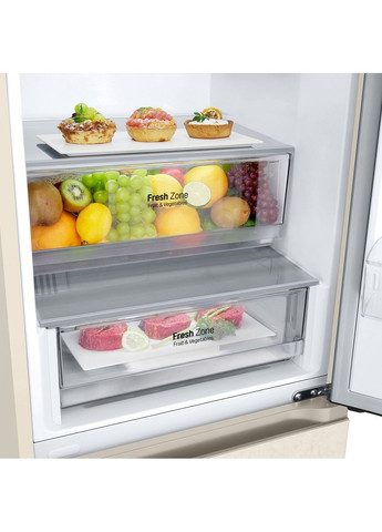 Холодильник с нижн. мороз., 203x60х68, холод.отд.-277л, мороз.отд.-110л, 2дв. LG