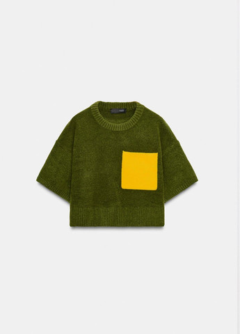 Комбинированный демисезонный джемпер Zara