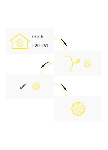 М'яч для пілатесу, йоги, реабілітації MiniGYMball 22 см XR-0225 Purple Cornix (318867498)