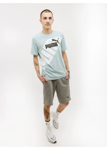 Бирюзовая футболка power graphic tee 67896022 Puma