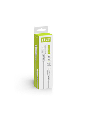 Дата кабель (m434726) Colorway USB 2.0 AM to Micro 5P 1.0m line-drawing white (367072078)