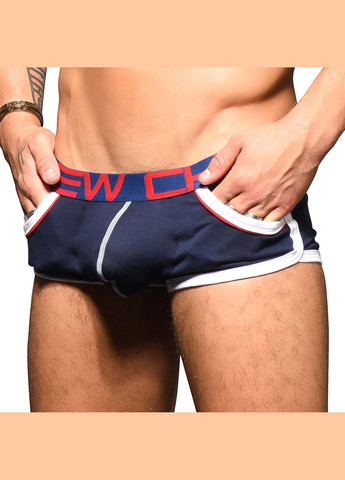 Мужские трусы боксёры Show-It Retro Pop Pocket Boxer 91845 NVY (размер - М) Andrew Christian Боксёры (292734805)