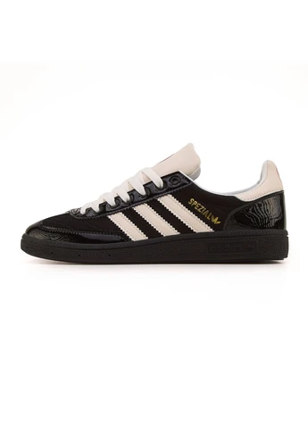 Белые летние кроссовки adidas spezial the blue trio black white адидас специал No Brand