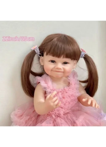 Реалистичная Кукла Реборн 55 см полностью силиконовая Doll Baby Born К0100612 Reborn (382887130)