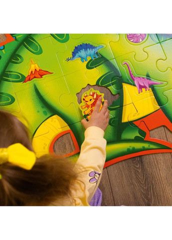 Пазл підлоговий Roter Käfer. Динозаври. RK7010-01 - творчий набір для дітей Vladi toys (366544497)