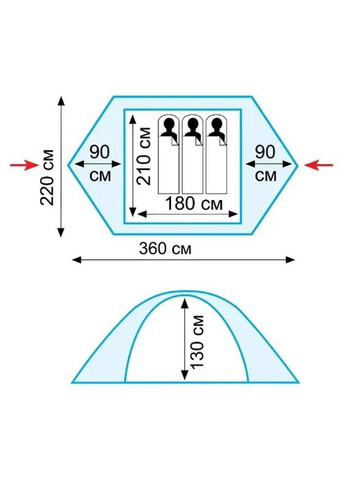 Намет Nishe 3 v2 TRT-054 Tramp (316625699)