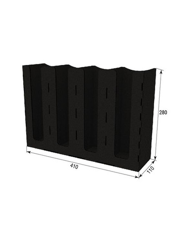 Барний органайзер чорний 410х110х280 Ekostar (367609660)