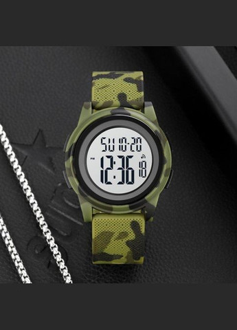 Годинник чоловічий Military New Хакі + будильник і підсвітка Skmei (329444553)