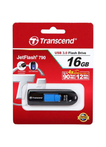 USB флеш накопичувач (TS16GJF790K) Transcend 16gb jetflash 790 usb 3.0 (268144061)